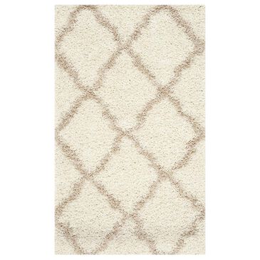Safavieh Dallas Shag SGD257B-4 4" x 6" Ivory/Beige Area Rug, , large