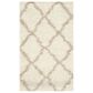 Safavieh Dallas Shag SGD257B-4 4" x 6" Ivory/Beige Area Rug, , large