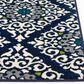 Central Oriental Trisha Yearwood Renew Centerville 7"10" x 9"10" Snow and Sapphire Area Rug, , large