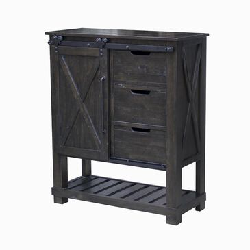 A-America Sun Valley Tall Barn Door Chest in Charcoal, , large