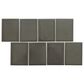 Emser Cuadro Charcoal 4" x 5" on 9" x 14" Flat Porcelain Mosaic Sheet, , large