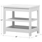 Sorelle Sierra 2 Shelf Nightstand in White, , large