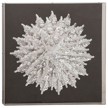 Maple and Jade 24" x 24" Glam Shadow Box Wall Decor in Black and Silver, , large