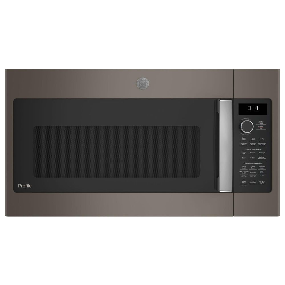 GE Profile 1.7 Cu. Ft. Convection Over-the-Range Microwave Oven in Slate, , large