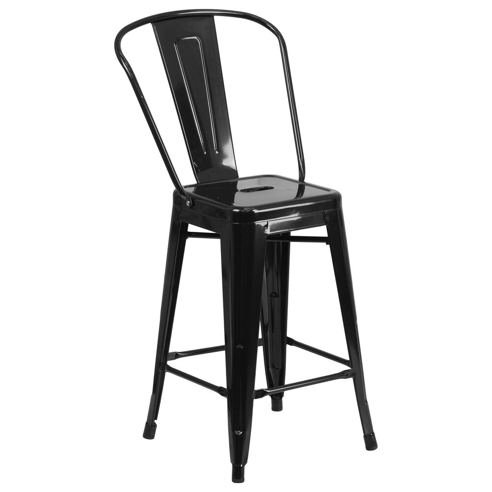 Flash Furniture 24" Counter Stool in Black, , large