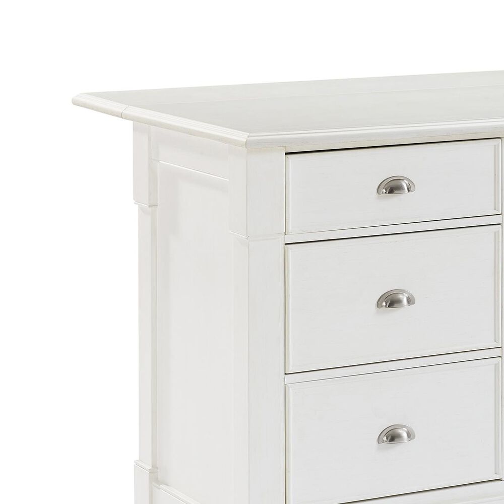Crosley Furniture Lacey Kitchen Island in White, , large