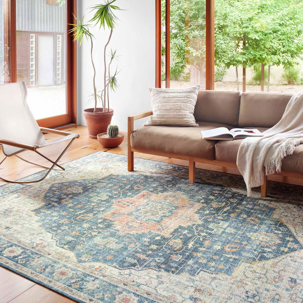 Loloi Skye 2&#39;6&quot; x 10&#39; Ocean and Multicolor Runner, , large