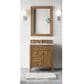 James Martin Vanities Brittany 30" Single Bathroom Vanity in Saddle Brown with 3 cm Eternal Jasmine Pearl Quartz Top and Rectangular Sink, , large