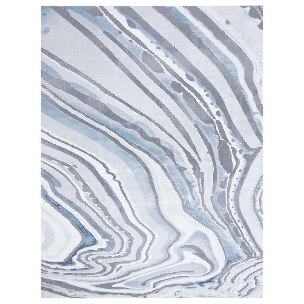 Safavieh Craft CFT843M 8" x 10" Blue and Grey Area Rug, , large