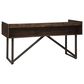 Ashley Starmore 3-Drawer Home Office Desk in Walnut and Dark Bronze, , large