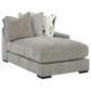 Ashley Aslan Court 3-Piece Right Facing Sectional with Chaise in Flax, , large