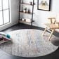 Safavieh Dream DRM427G 6"7" Round Grey and Blue Area Rug, , large