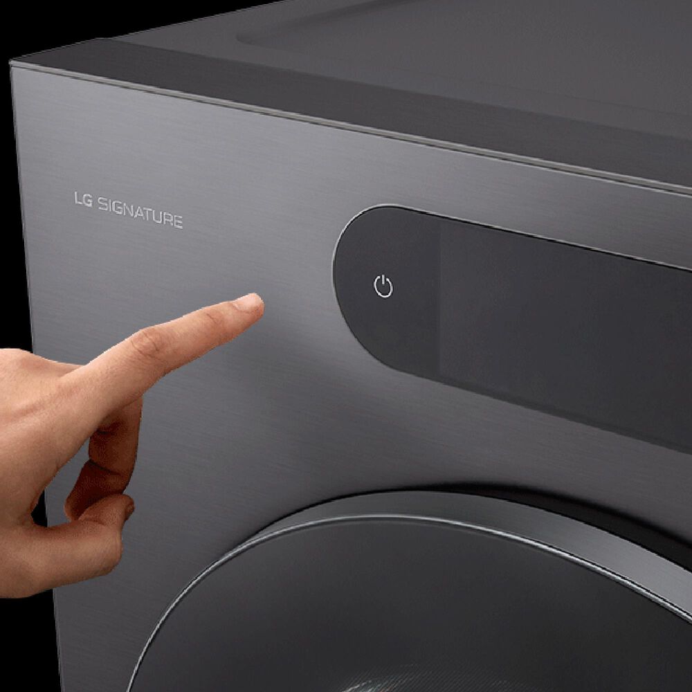 LG Studio 5.8 Cu. Ft. Smart Front Load All-In-One Washer and Dryer Combo in Brushed Black Steel, , large