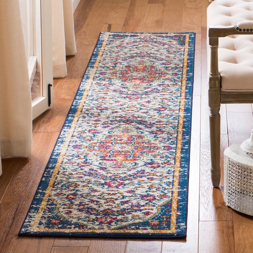 Safavieh Madison MAD447A 2' x 8' Ivory and Orange Runner, , large