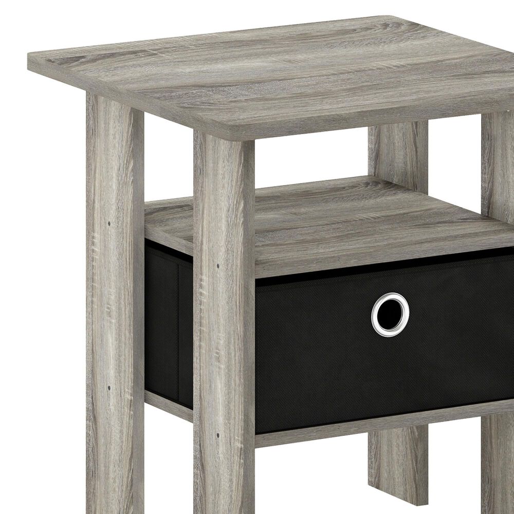 HOMLUX 1-Drawer End Table in French Oak, , large