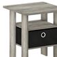 HOMLUX 1-Drawer End Table in French Oak, , large