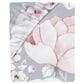 Lambs & Ivy Watercolor Floral Cotton Crib Sheet Grey, Pink and White, , large