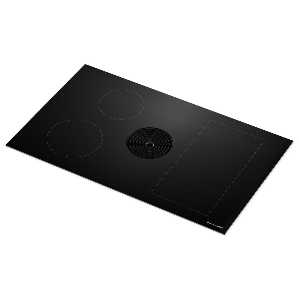 KitchenAid 36&quot; Induction Cooktop with 4 Cooking Zones in Black, , large