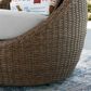 Ashley Double Point 3-Piece Patio Conversation Set in Beige, , large