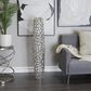 Maple and Jade 45" Cutout Coral Decorative Vase in Satin Silver, , large