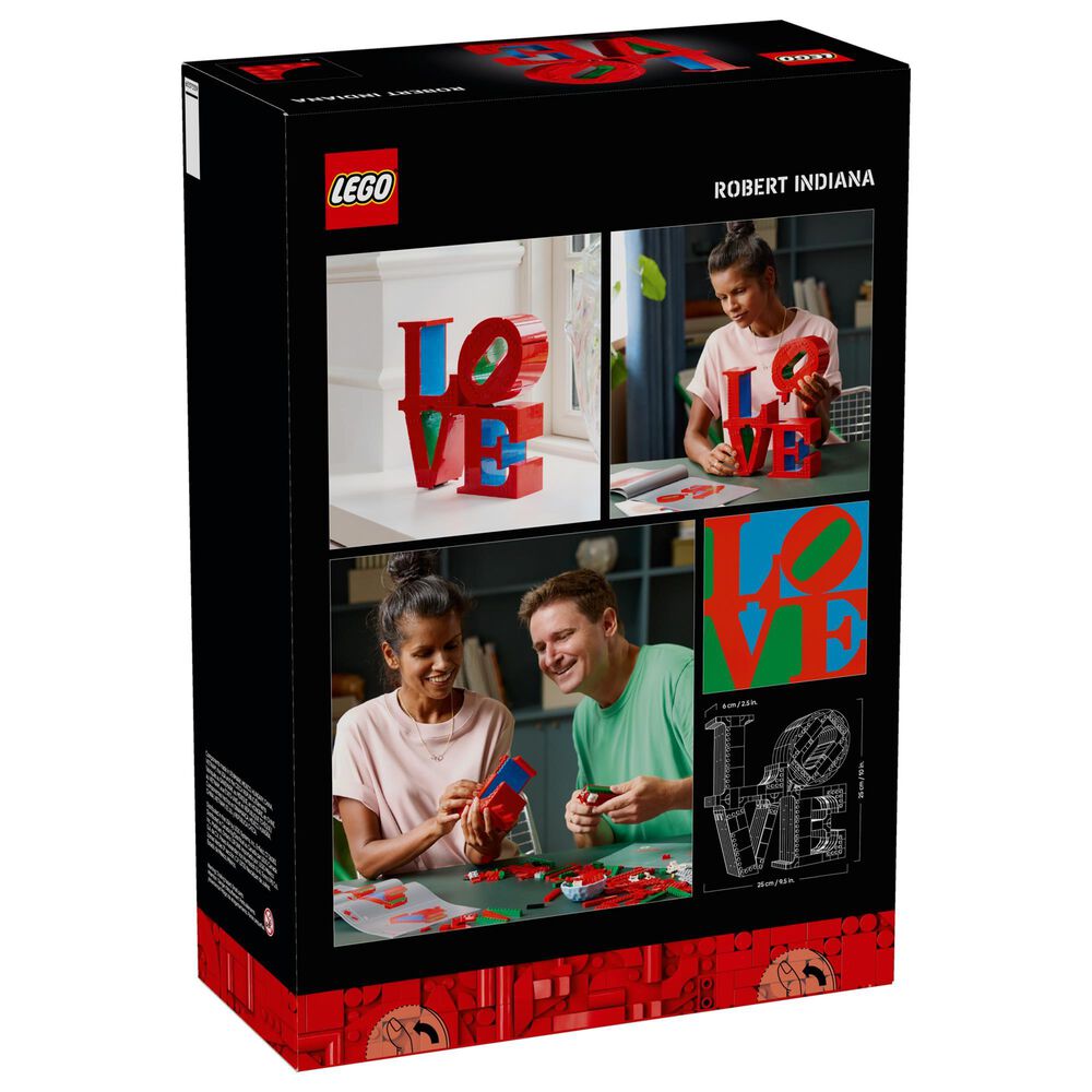 LEGO Art Love Collectible Building Set in Red, Blue and Green, , large