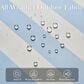 HOMLUX 10" Solar LED Patio Umbrella with Adjustable Tilt and in Blue, , large