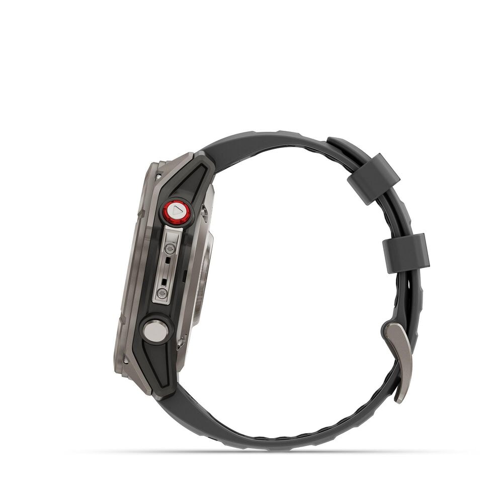 Garmin Fenix 8 Pro Sapphire AMOLED Smartwatch 51mm Titanium Case with Graphite Black Silicone Band, , large