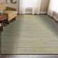 L&R Resources Natural Fiber Blue and Green 10" x 14" Area Rug, , large
