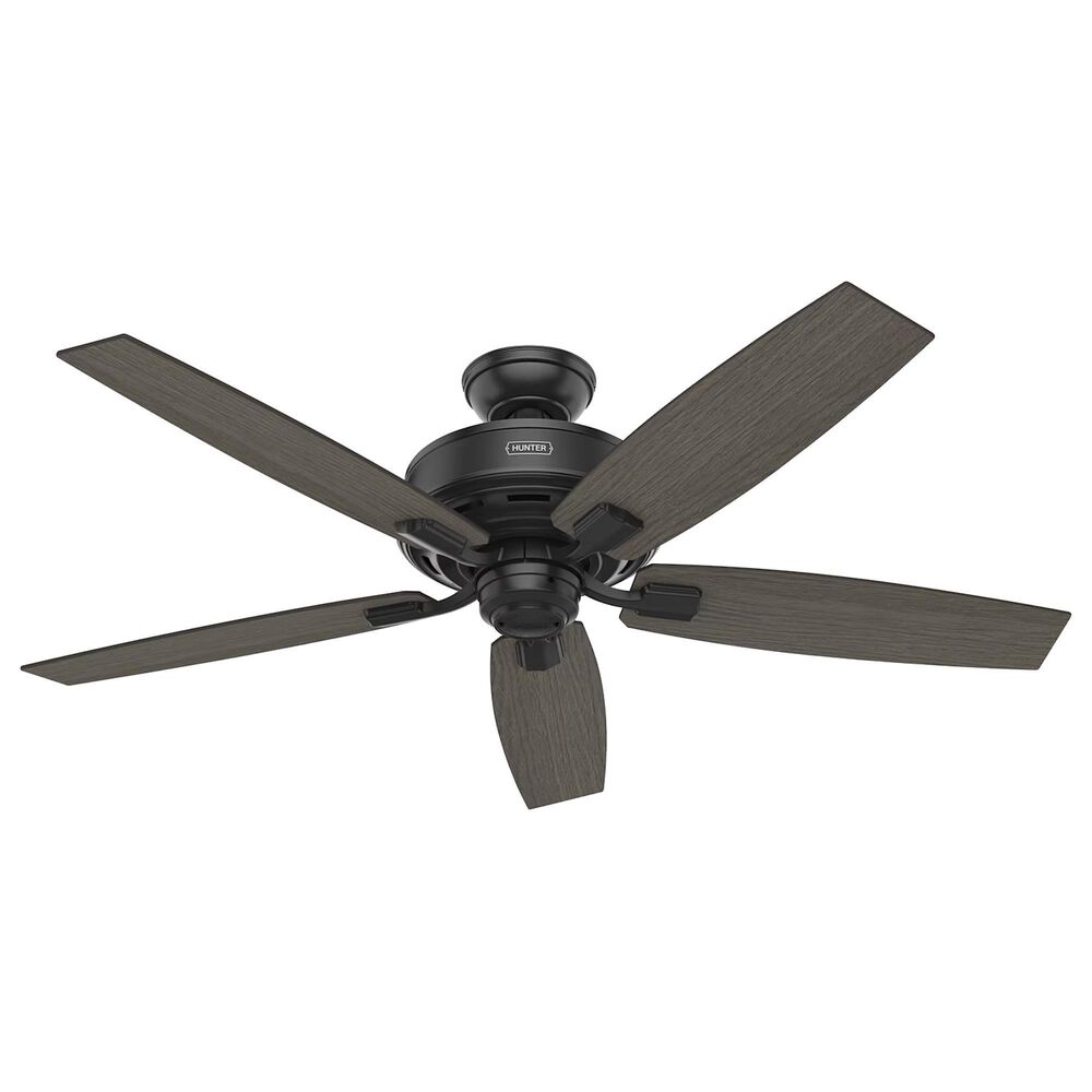 Hunter Bennett 52&quot; Ceiling Fan with Light in Matte Black, , large
