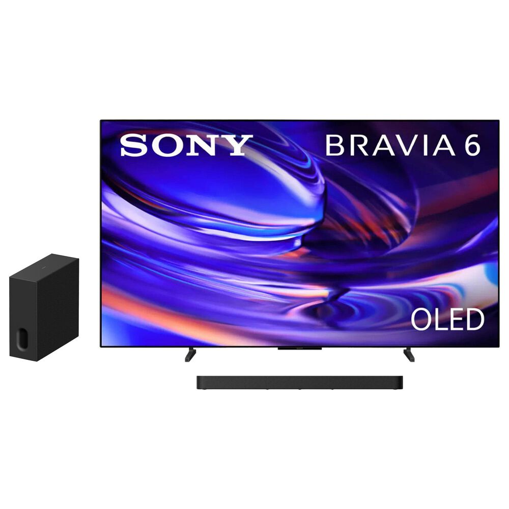 Sony 77" Class Bravia 6 OLED 4K HDR - Smart Google TV with Theater Bar 7 Soundbar and Sub 7 Wireless Subwoofer in Black, , large