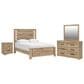 Ashley Brozmont 4 Piece Queen Platform Panel Bedroom Set in Natural Brown, , large
