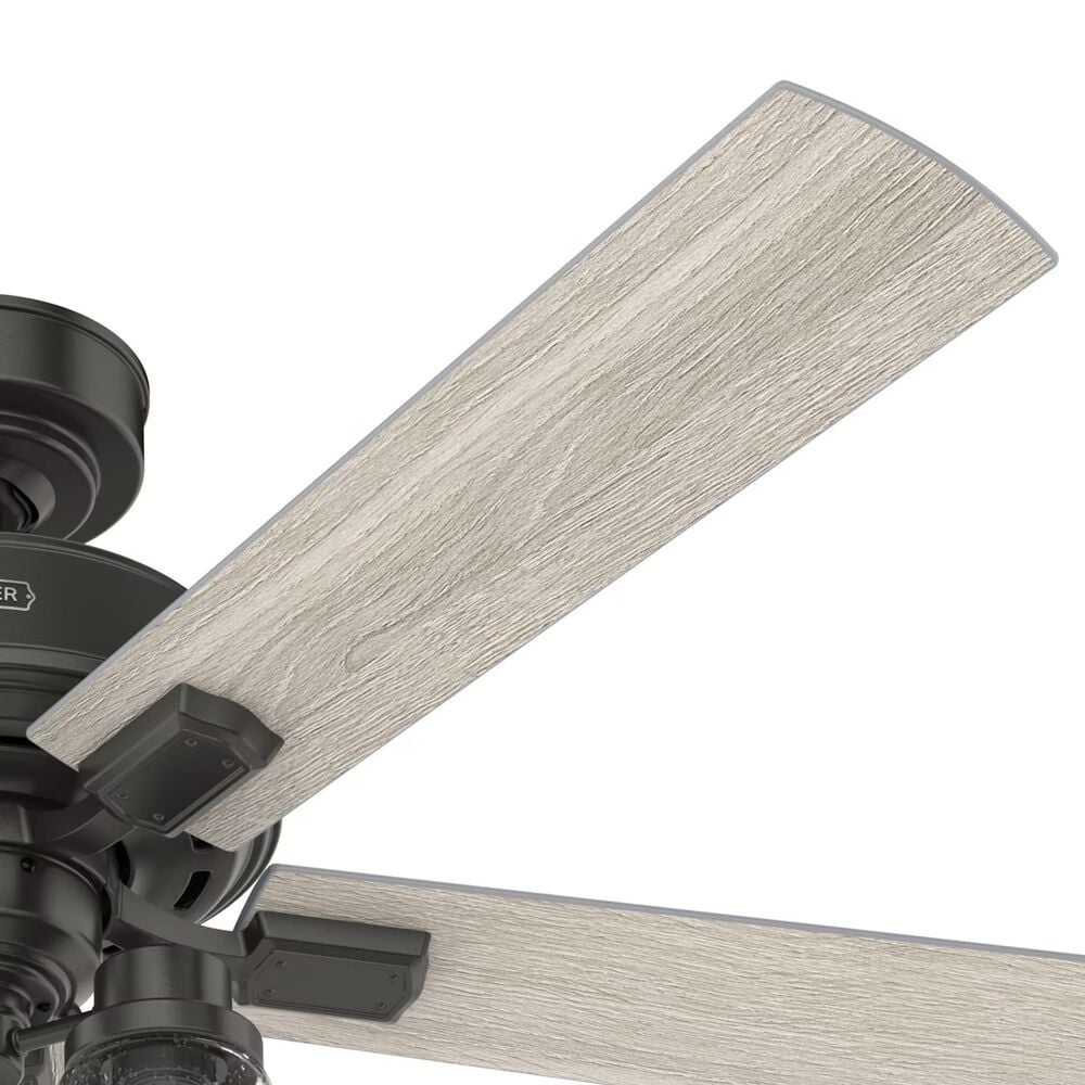 Hunter Hartland 52&quot; Ceiling Fan with LED Lights in Noble Bronze, , large