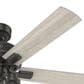 Hunter Hartland 52" Ceiling Fan with LED Lights in Noble Bronze, , large