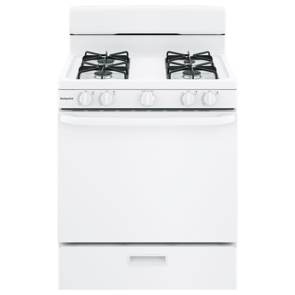 Hotpoint 30" Free-Standing Gas Range in White, , large