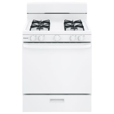 Hotpoint 30" Free-Standing Gas Range in White, , large