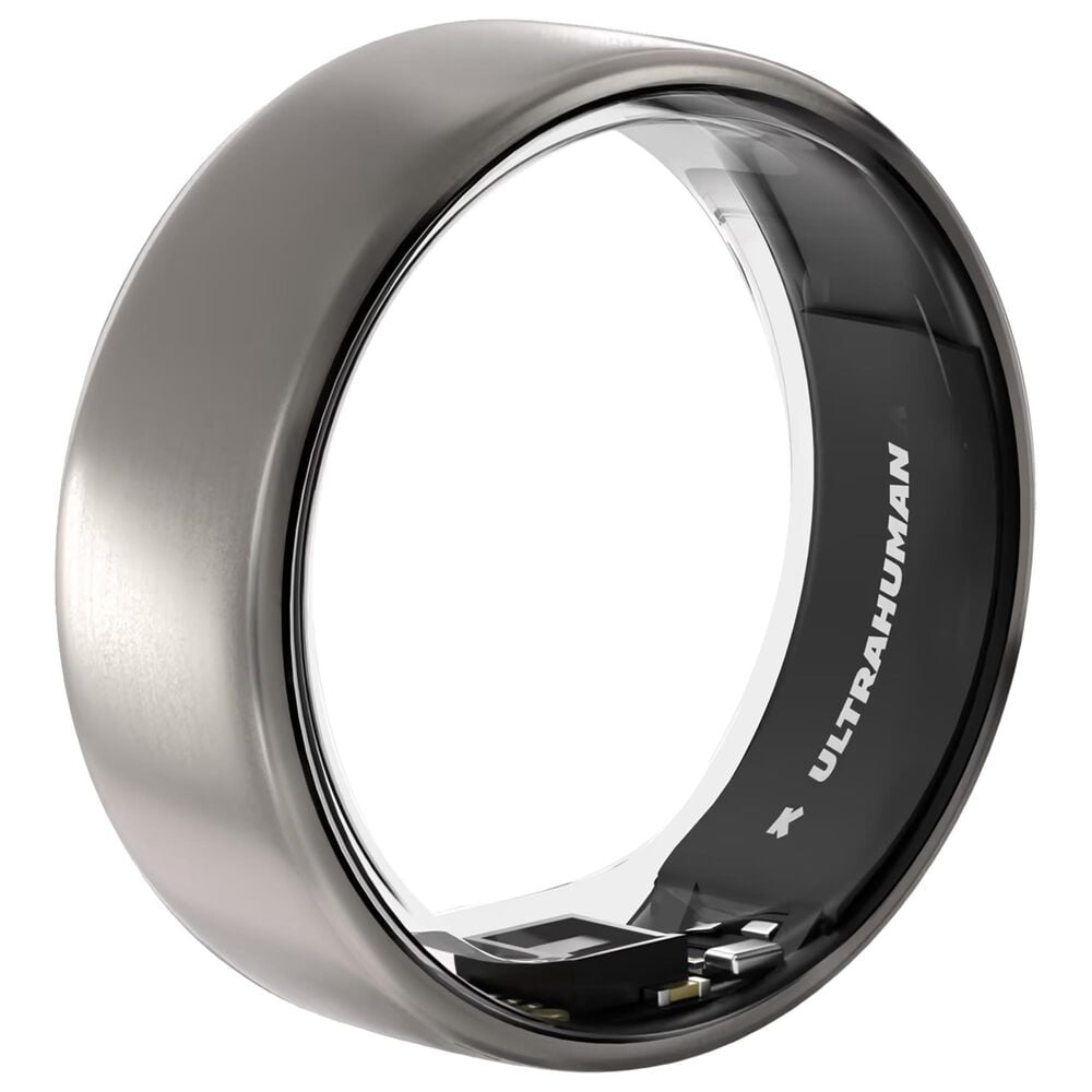 Ultrahuman Ultrahuman Size 12 Activity Tracker Ring Air in Raw Titanium, , large