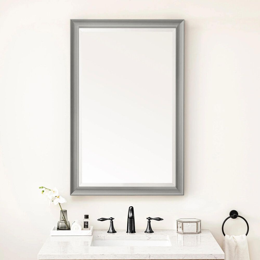 James Martin Vanities Glenbrooke 26&quot; Rectangular Mirror in Urban Gray, , large