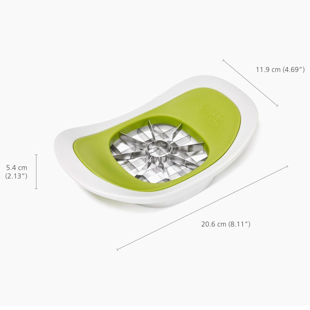 Joseph Joseph Nest Press 2-in-1 Apple Corer and Potato Cutter in White and Green, , large