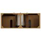 James Martin Hudson 60" Double Bathroom Vanity in Honey Oak with Single Hole 3 cm White Zeus Silestone Top and Rectangular Sinks, , large