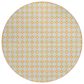 Dalyn Rug Company Marlo 6" Round Gold Indoor/Outdoor Area Rug, , large