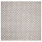 Safavieh Natura NAT404G 6" Square Silver and Ivory Area Rug, , large