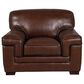Simon Li Leather Accent Chair in Longhorn Bramble, , large