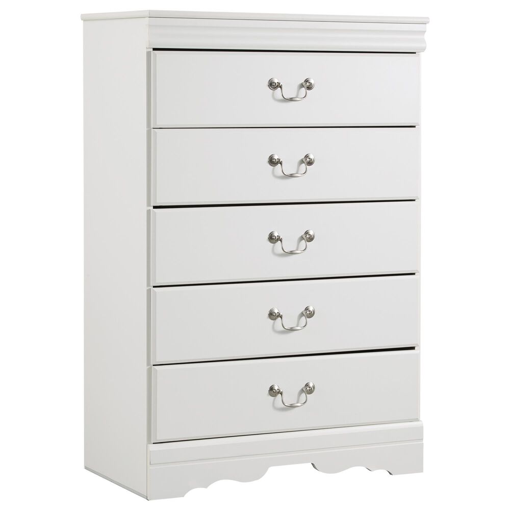 Ashley Anarasia 4-Piece Twin Bed Room Set in White, , large