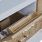James Martin Vanities Olena 48" Single Vanity in Light Mappa Burl and Polished White with 3 cm White Zeus Quartz Top, , large