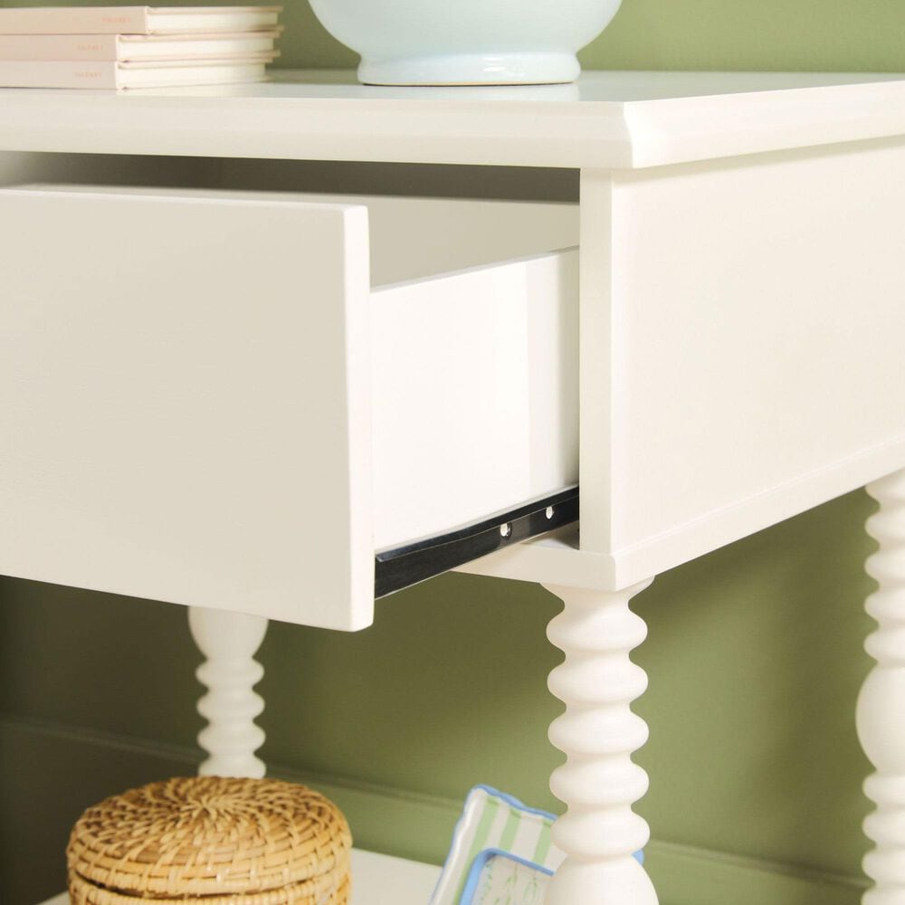 Walker Edison Vivienne 1-Drawer Nightstand in White, , large
