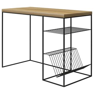 DHP Neely Writing Desk in Natural and Black, , large
