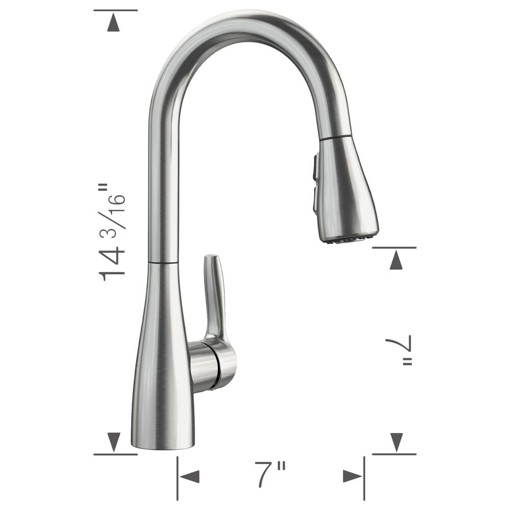 Blanco Atura Bar Pull-Down Faucet in PVD Steel, , large
