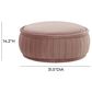 Tov Furniture Rylee Accent Ottoman in Mauve Velvet, , large