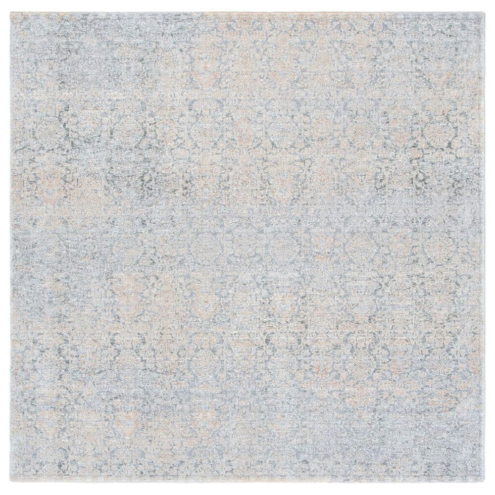 Safavieh Webster WBS312G 6"7" Square Grey and Beige Area Rug, , large