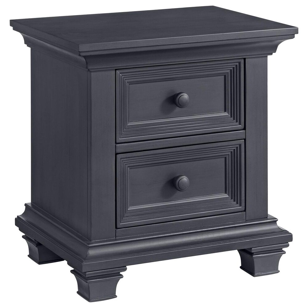 Oxford Baby Weston 2 Drawer Nightstand in Midnight Slate, , large